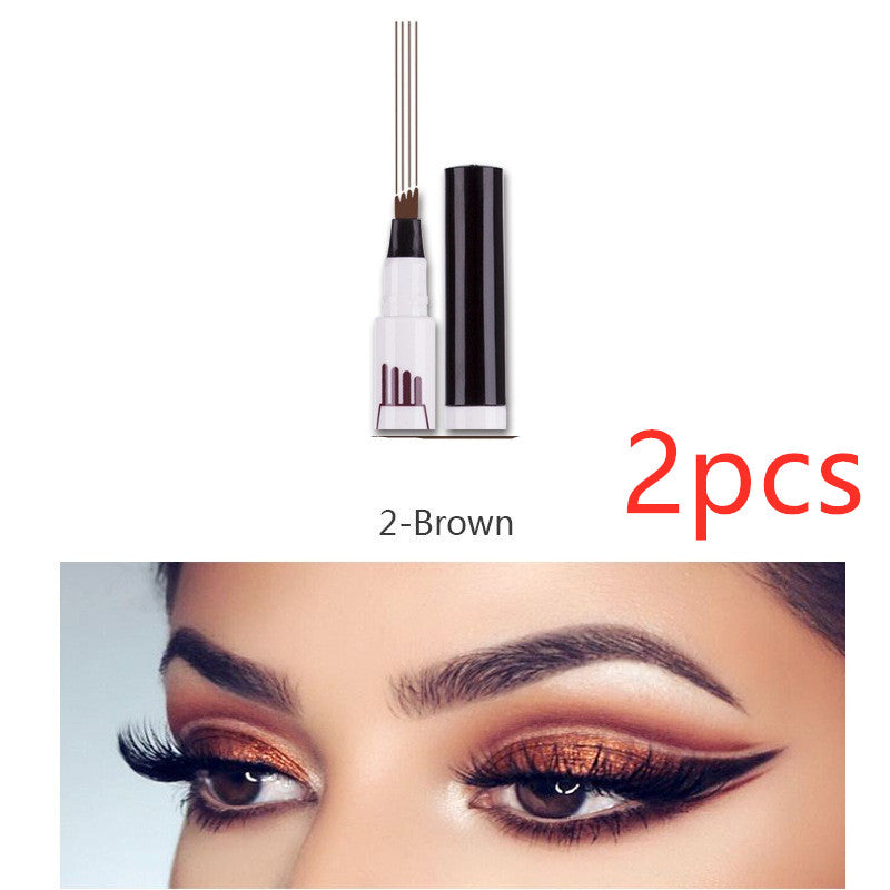 Four-pointed eyebrow pencil