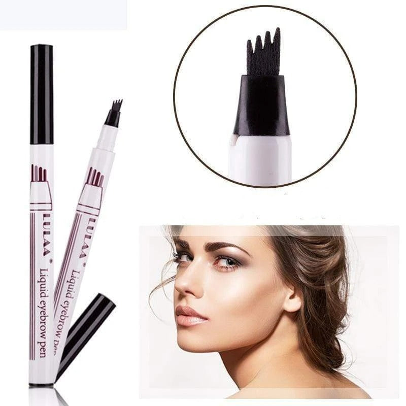 Four-pointed eyebrow pencil