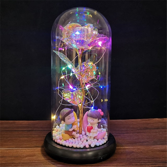 LED Enchanted Galaxy Rose Eternal -for you and your valentine