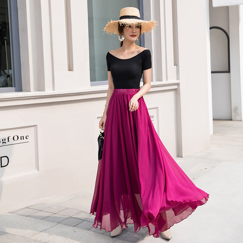 Petra Chiffone Maxi Skirt