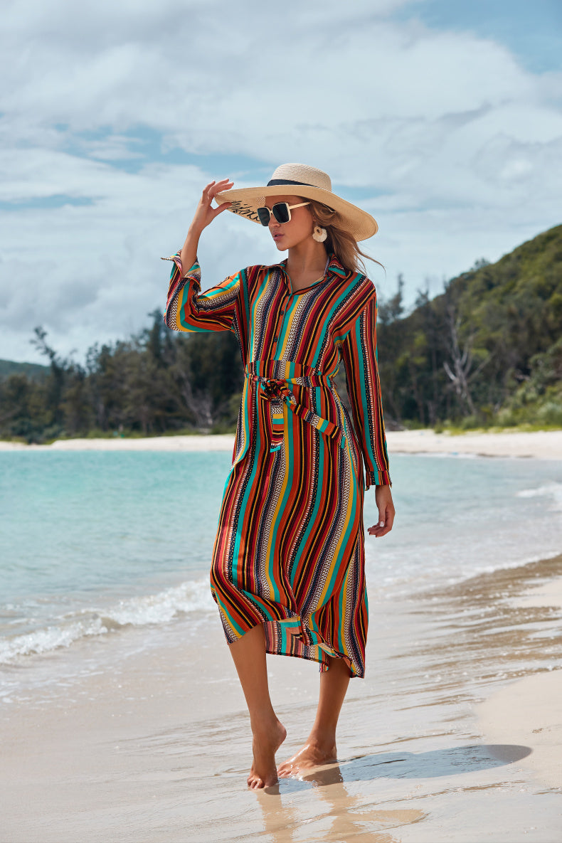 Striped Beach Skirt