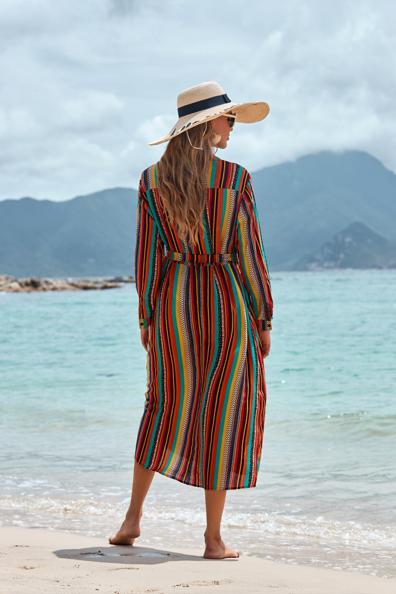 Striped Beach Skirt