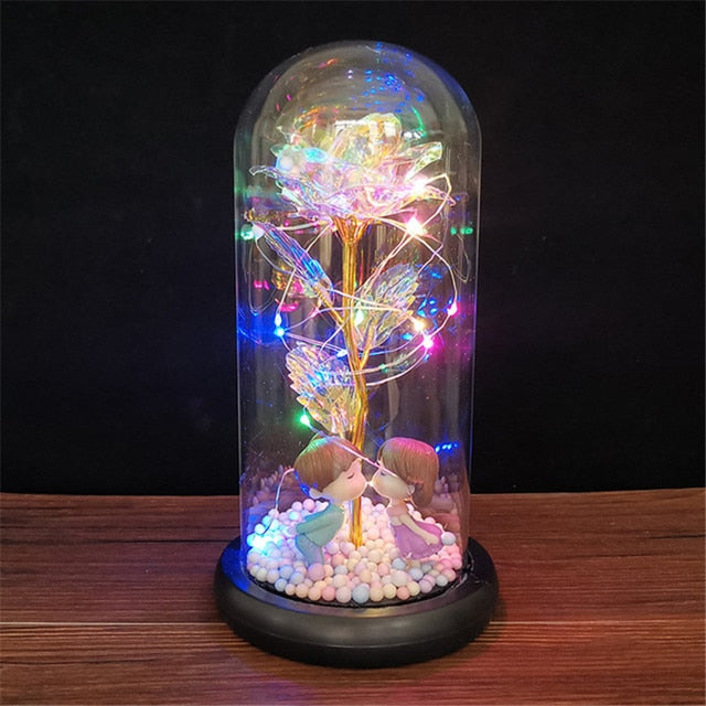 LED Enchanted Galaxy Rose Eternal -for you and your valentine