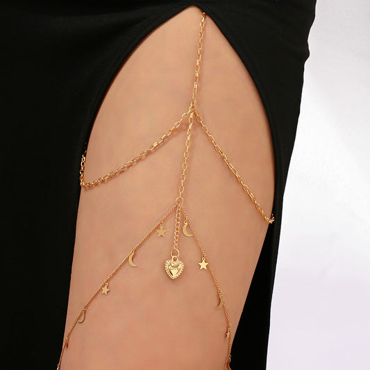 Sun and Moon Leg Chain