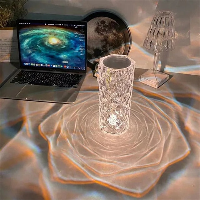 Touch Controling Crystal Lamp Design