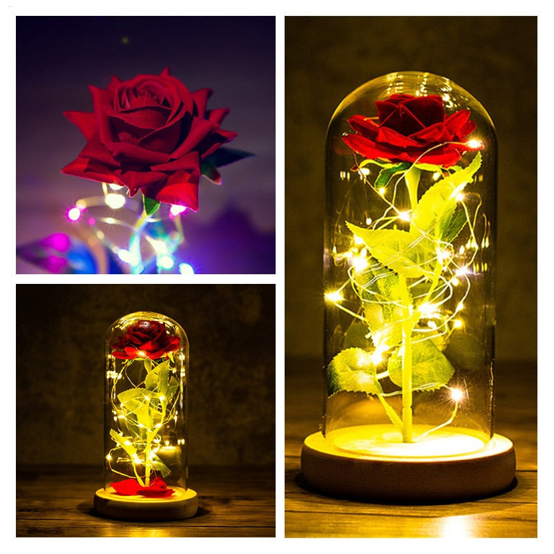 LED Enchanted Galaxy Rose Eternal -for you and your valentine